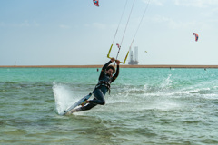 kitesurfing